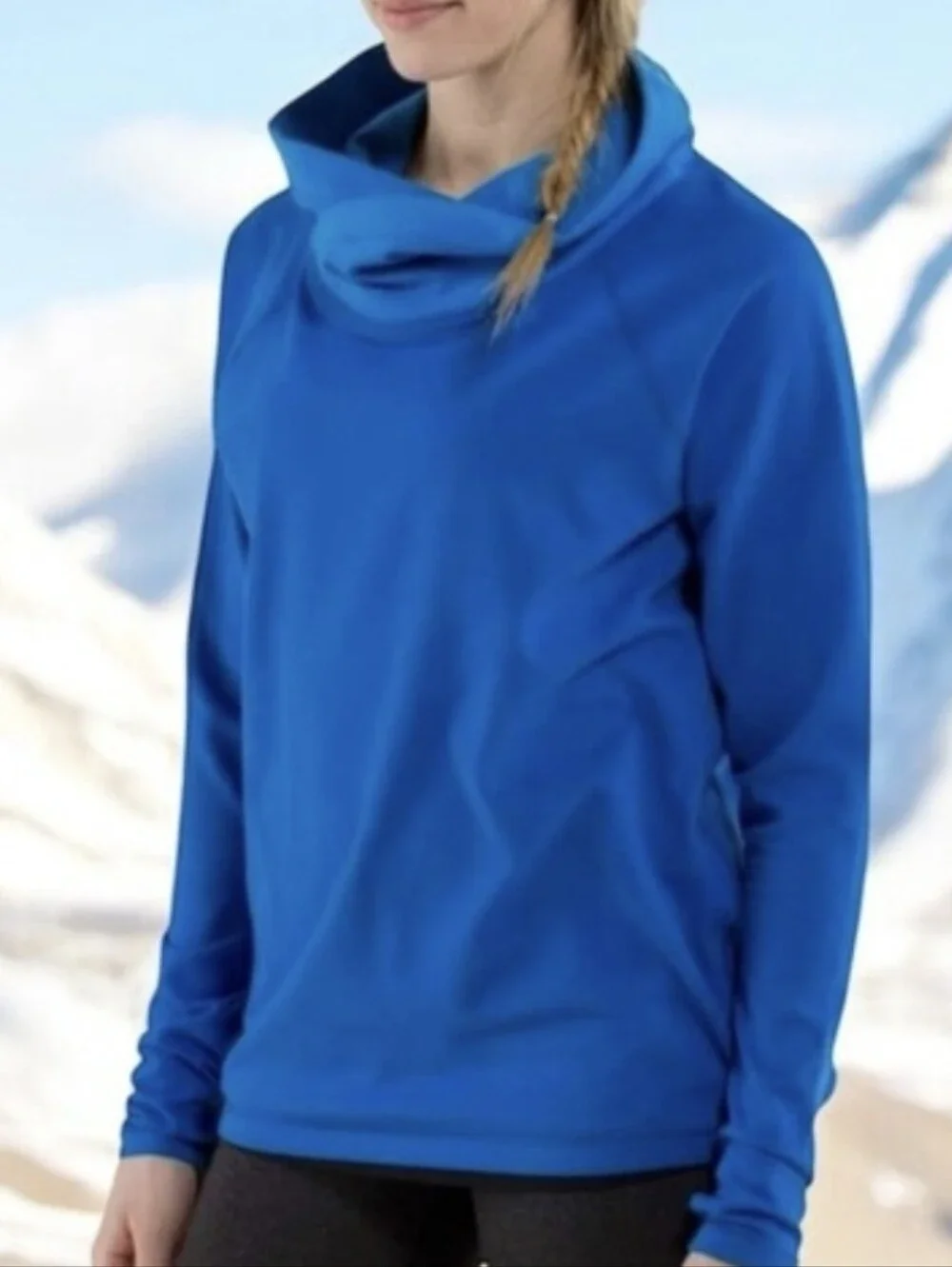 lululemon athletica Baroque Blue-Healthy Heart Cowl Neck Pullover-10